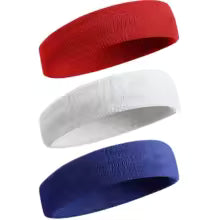 3 bandeaux de sport résistants à la transpiration pour hommes et femmes – bandeau anti-humidité pour le tennis, le basket-ball, la course à pied, la salle de sport, l'entraînement