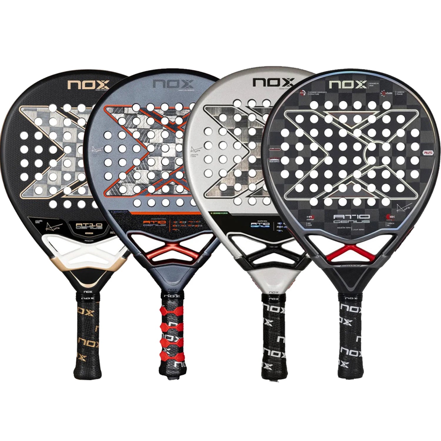Raquette de padel professionnelle NOX en fibre de carbone composite, forme diamant, mousse EVA laminée, Fengdong 3D SPIN, raquette de sport