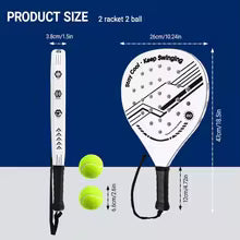 Raquette de Padel Carbone EVA — Débutants & Intermédiaires