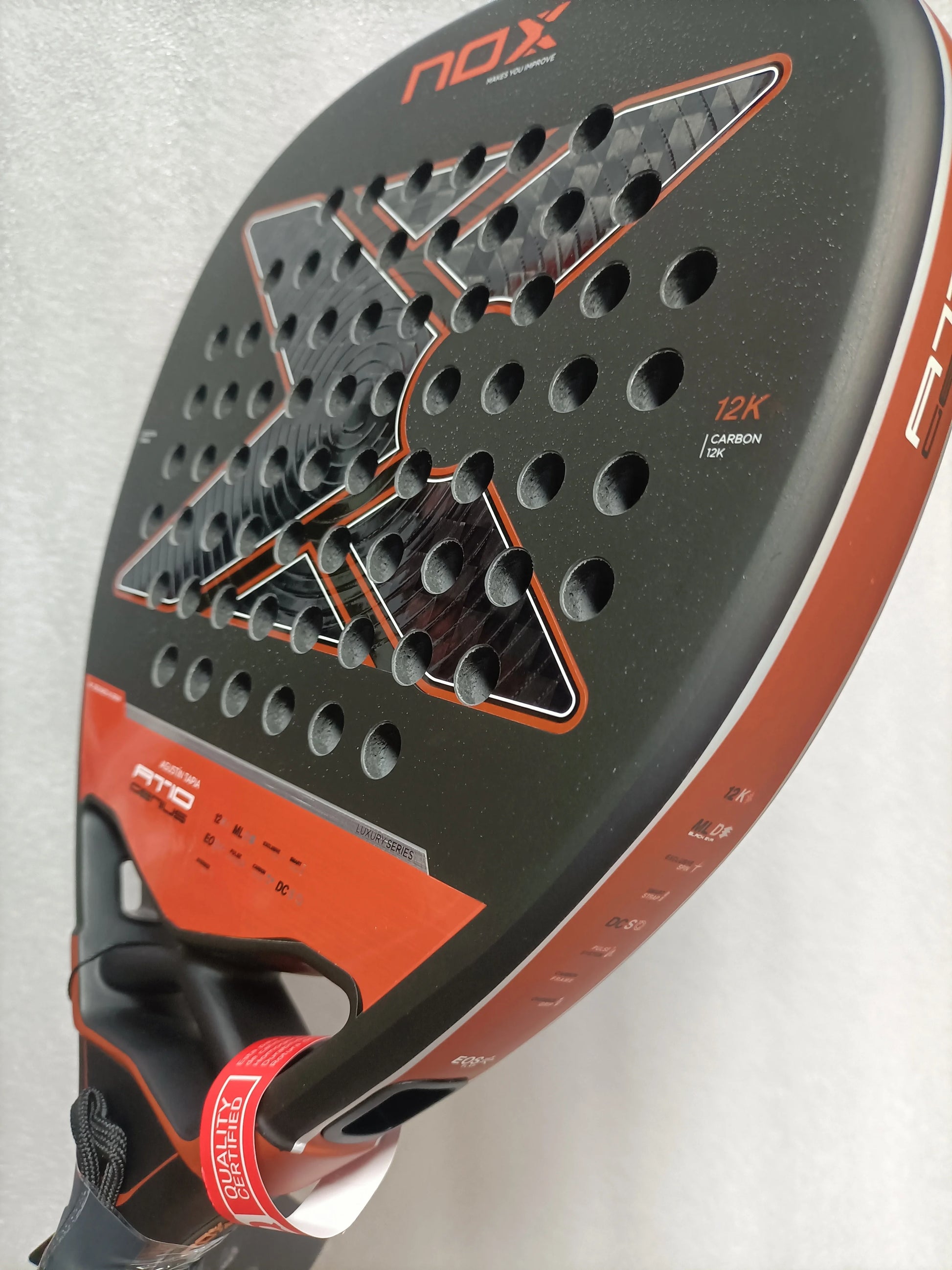 Raquette de padel professionnelle NOX en fibre de carbone composite, forme diamant, mousse EVA laminée, Fengdong 3D SPIN, raquette de sport