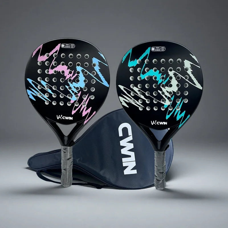 Camewin – raquette de Tennis professionnelle pour adultes, en Fiber de carbone souple EVA, avec housse de sac de pagaie, nouveauté 2024