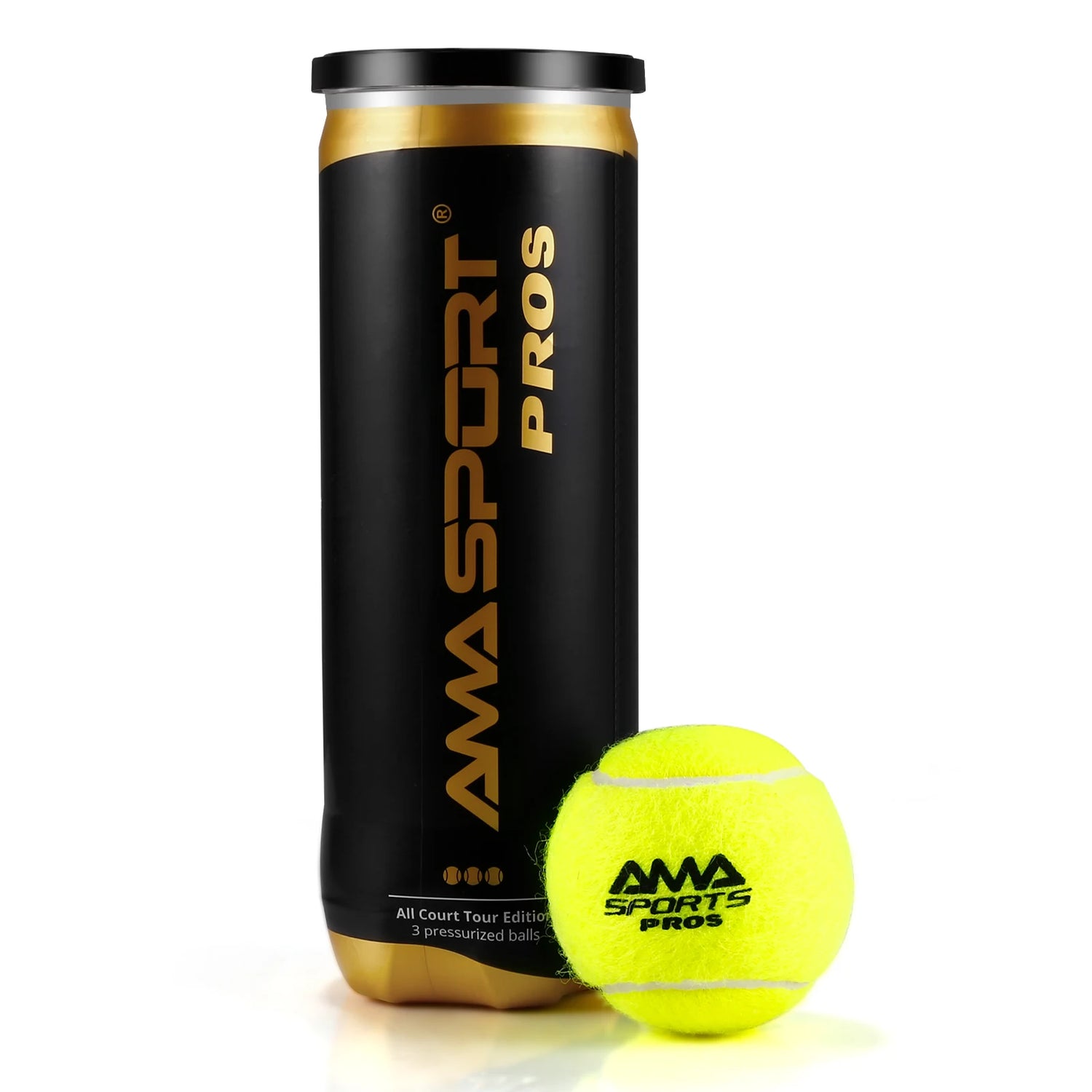 Pack de 3 balles de padel durables de qualité tournoi - Boules de padel à rebond optimal pour joueurs professionnels et amateurs