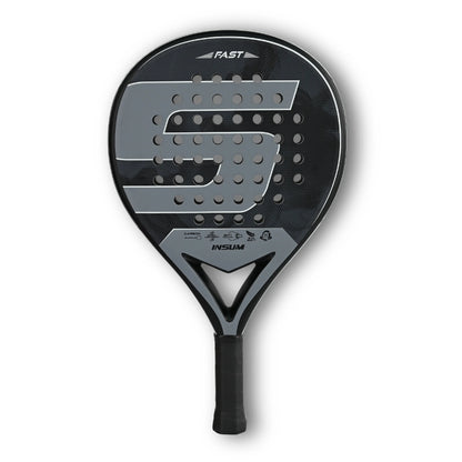 INSUM-Raquette de padel en fibre de carbone, 2022 fibre de carbone, surface souple, haute balance, forme de diamant, raquette de sport pour pagaie avancée plus tard