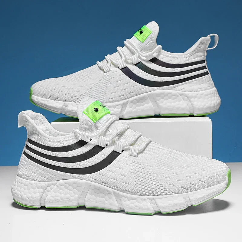 Chaussures de dehors Décontractées pour Homme, Baskets Légères et Respirantes, Plates, Anti-Allure, Course en Plein Air, Marche, Tennis, d'Athlétisme, Jogging