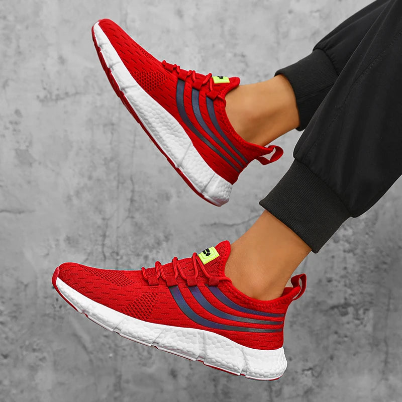 Chaussures de dehors Décontractées pour Homme, Baskets Légères et Respirantes, Plates, Anti-Allure, Course en Plein Air, Marche, Tennis, d'Athlétisme, Jogging