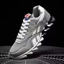 Marque tendance taille 46 47 48 hommes résistant à l'usure amorti à semelles épaisses baskets de Fitness en plein air respirant chaussures de course pour hommes