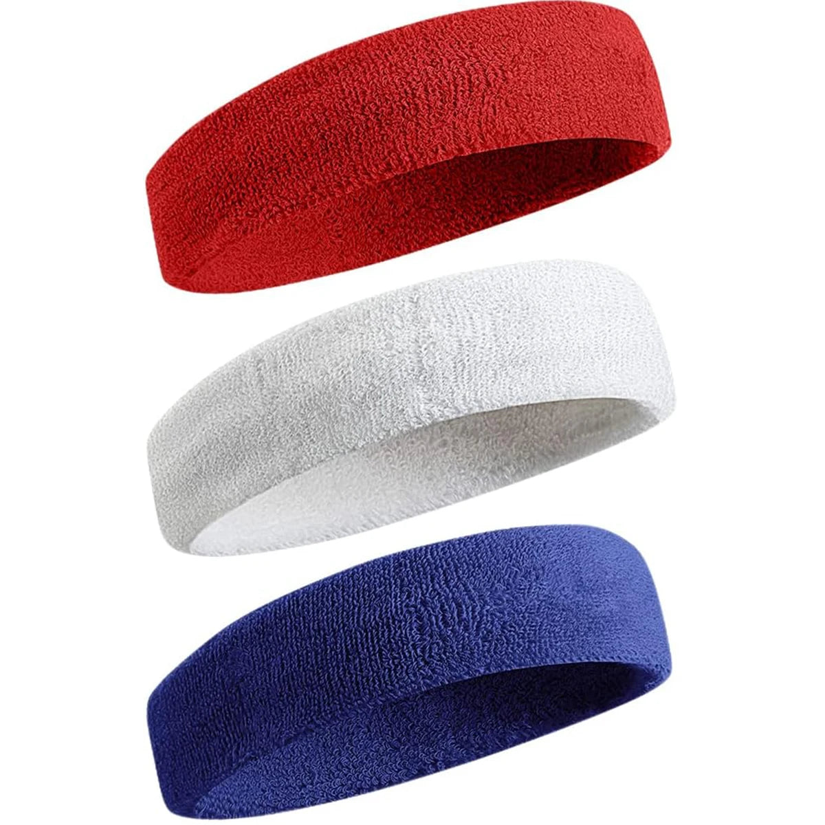 3 bandeaux de sport résistants à la transpiration pour hommes et femmes – bandeau anti-humidité pour le tennis, le basket-ball, la course à pied, la salle de sport, l'entraînement