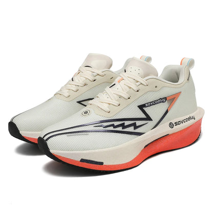 Chaussures de course planche de carbone spécialité Marathon hommes sport respirant léger femmes confortable athlétique antidérapant baskets