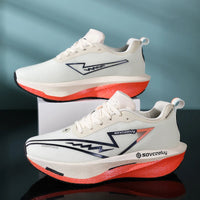 Chaussures de course planche de carbone spécialité Marathon hommes sport respirant léger femmes confortable athlétique antidérapant baskets