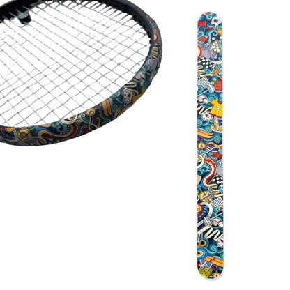 Autocollant de bord de raquette de tennis en PU, haute élasticité, anti-friction, bande de protection pour cadre de raquette de tennis, haute adhérence, durable