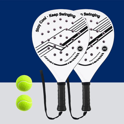 Raquette de padel légère, Surface en Fiber de carbone avec noyau en mousse flexible à mémoire de forme EVA pour joueurs débutants et intermédiaires